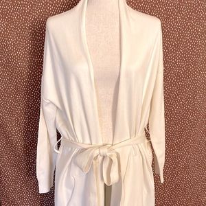 Stitch & Feather Long sleeve Ivory Duster/Cardigan